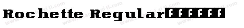 Rochette Regular字体转换